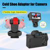 Picture of HAFOKO Osmo Action Camera Cold Shoe Adapter Compatible for DJI Osmo Action 5 Pro/4/3, Magnetic Quick Release Adapter Mount with 1/4'', 180° Tilt Adjustable Compatible for DJI OSMO Action 3/4