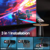 Picture of DAWASAPAT Projector Foldable Stand, Mini Projector Stand, Desktop Projector Mount, Table Top Projector Stand with Tilt Angle Adjustable Small Bracket for Mini Projector with Cable Ties
