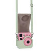 Picture of Phetium Instant mini SE Protective Camera Case Compatible with Instax Mini SE Film Camera, PU Leather Cover Bag with Pocket and Adjustable Shoulder Strap (Seafoam Green)