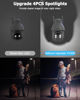 Picture of 【2K】 Solar Security Cameras Outdoor Wireless, 2 Pack Outdoor Camera Wireless Solar Powered, Pan Tilt 360°WiFi Camera with Color Night Vision/PIR Sensor/2-Way Audio/Alexa/Google Assistant