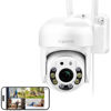 Picture of faleemi 2K WiFi Security Camera for Home with Cell Phone App Control, Color Night Vision, Ai Motion Detection, Auto Tracking, 2 Way Audio, Waterproof, Local/Cloud Storage, Work with Alexa