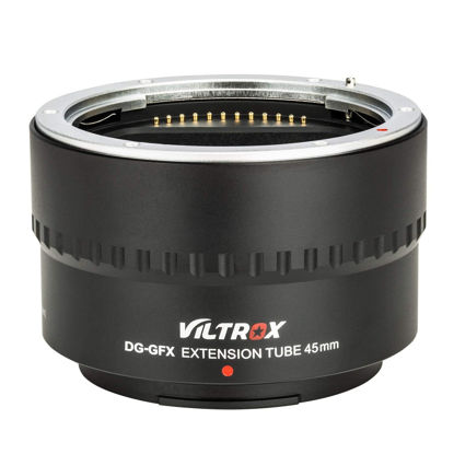 Picture of VILTROX DG-GFX 45MM Auto Focus Macro Extension Tube Lens Adapter Support TTL/AF Compatible with FUJIFILM GFX100, GFX 50S, GFX 50R Camera to Fuji G-Mount Lens