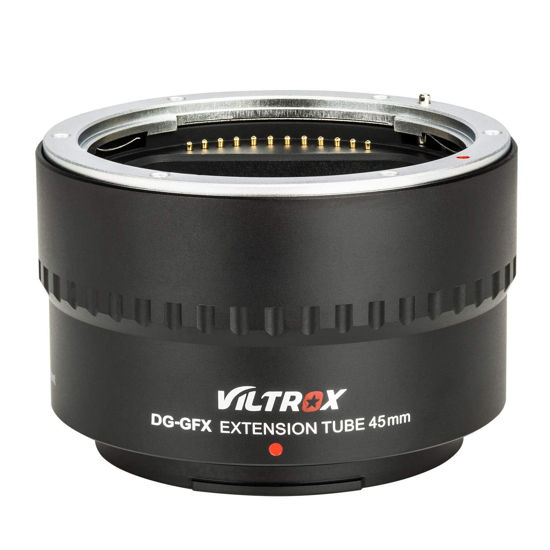 Picture of VILTROX DG-GFX 45MM Auto Focus Macro Extension Tube Lens Adapter Support TTL/AF Compatible with FUJIFILM GFX100, GFX 50S, GFX 50R Camera to Fuji G-Mount Lens