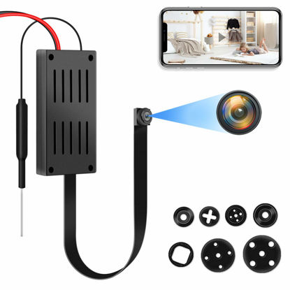 Picture of Spy Camera, 4K HD WiFi Hidden Camera, DIY Tiny Wireless Spy Cam, Mini Camera for Home Surveillance Security Cameras with Motion Detection for Indoor Outdoor(2.4GHZ Only, No Night Vision)