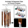 Picture of Darkroom 120 135 4x5'' Film Stainless Steel Hangers Collapsible Rack with 10 Clips for Film Air Dry Processing Equipment Foldable.