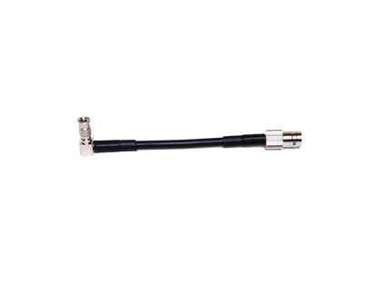 Picture of 12G Micro SDI | 75 ohms | 90 Degree HDBNC Male to BNC Female cable | for Blackmagic Micro Studio Camera 4K G2 | for Blackmagic Micro 4K G2 | 5 inch | 10 cm long | Pigtail | Extention | Coupler