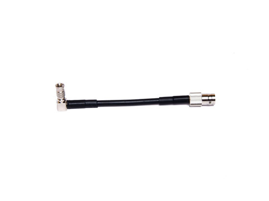Picture of 12G Micro SDI | 75 ohms | 90 Degree HDBNC Male to BNC Female cable | for Blackmagic Micro Studio Camera 4K G2 | for Blackmagic Micro 4K G2 | 5 inch | 10 cm long | Pigtail | Extention | Coupler