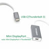 Picture of USBCele USB-C (Thunderbolt 3) to Mini DisplayPort Adapter, USB Type C to Mini Display Port 4K Cable Adapter for MacBook Pro, iMac, LED Cinema Display and More