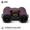 Picture of Nocs Provisions Field Issue 10x32 Waterproof Binoculars, 10X Magnification, Bak4 Prism, Wide View Multi-Coated Lenses for Bird Watching, Hunting & Wildlife Viewing - Oxblood Maroon