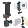 Picture of LINCO Lincostore 3 Pack Mini Ball Head with 1/4" Screw Mount & Phone Clamp Holder 360 Degree Rotatable Tripod Ball Head for DSLR Cameras HTC Vive Monopods Camcorder Light Stand AM283