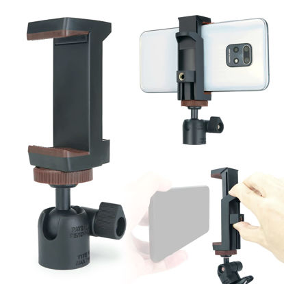 Picture of LINCO Lincostore 3 Pack Mini Ball Head with 1/4" Screw Mount & Phone Clamp Holder 360 Degree Rotatable Tripod Ball Head for DSLR Cameras HTC Vive Monopods Camcorder Light Stand AM283