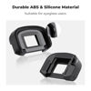 Picture of K&F Concept 2Pack Eyepiece Cover & Hot Shoe Cover Kit, Eyecup for Canon 5DM4 5DM3 5DS R 5DS 7D 7DM2 1DX 1DXM2 1DXM3 1DSM3 1DM4 1DM3 Camera Viewfinder, Viewfinder Protector Replace for Canon EG Eyecup