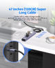Picture of 7 Ports USB 3.0 Hub, USB to Network HUB with 6 USB 3.0 Data Transmission, Gigabit Ethernet Port and 5V/3A Power Port,USB Aluminum Extension for Laptop, iMac, PC, USB Flash Drives etc