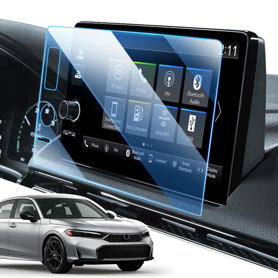 Picture of LANGBEAN Screen Protector for 2025 2024 2023 Honda Civic/CRV/Pilot/HRV/Ridgeline/Acura Integra 9 inch Touchscreen, HD Clear, High Sensitivity, 9H Tempered Glass Car Navigation Screen Protector