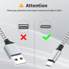 Picture of USB C Multi Charging Cable, (2 Pack 4FT), 3 in 1 Charging Cable Nylon Braided Universal Charger Cable with Type-C, Micro USB,IP Port for iPhone16/15 Series/Cell Phones & Pads and Other Devices