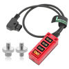 Picture of 12V Metal Regulated Surge Protection P-Tap D-Tap Splitter for ARRI|RED|Sony|Teradek |Smallhd|DJI|TILTA |SmallRig|V-Mount|Gold-Mount, 4 * 1/4"-20 Screw Threads- 17.7 inches(Red)