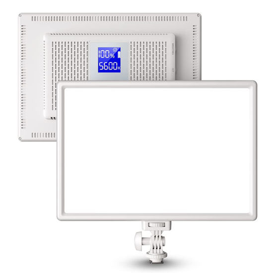 Picture of RALENO Led Video Light, 19.5W Soft Panel Light for Video Recording with 8000mAh Lithium Battery, 3200-5600K CRI95+ Camera Light for Photography Studio Live Streaming YouTube White