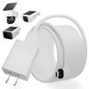 Picture of 20FT Power Extension Cable for eufy SoloCam S220/SoloCam S340/eufyCam S300 (eufyCam 3C),Power Adapter and Weather Resistant Extension Type C Cable Continuously Charging Your Security Cameras (White)