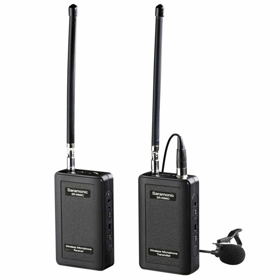 Picture of Saramonic Wireless Lavalier Microphone, SR-WM4C 4-Channels VHF Lapel Mic System (200' Range) Compatible with DSLR Camera Canon Nikon Sony Panasonic DV Camcorders Audio Recorder