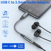 Picture of OneKer USB Type C to 3.5mm Headphone Jack Adapter, (2-Pack) USB C to Aux Female Audio Dongle Cable Cord Compatible with iPhone 16/15 Pro/15 Plus/15 Pro Max,iPad Pro,MacBook, Samsung Galaxy S24 S23 S22