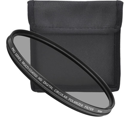 Picture of Acuvar 105MM CPL Lens Filter Pro, Circular Polarizer Lens Filter Universal for Camera Lens w 105MM Filter Lens for Canon, Nikon, Sony, FujiFilm, Olympus, Pentax, Sigma, Tamron Digital Cameras
