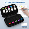 Picture of Wooolken 20 Slots USB Flash Drive Case with Labels, USB Storage Case Thumb Drive Holder case USB Organizer Storage Bag Electronic Accessories Organizer for USB Memory Stick