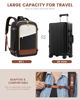 Picture of LOVEVOOK Travel Backpack for Women, 40L Carry On Backpack Flight Approved, Large Personal Item Bag Fits 17 inch Laptop, TSA Approved Luggage with 3 Packing Cubes,Waterproof Weekender Gym Backpack
