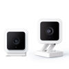 Picture of WyzeCamera v3 1080p HD Indoor/Outdoor Plug-in Smart Home Security Cameras, Color Night Vision, 2-Way Audio, MicroSD Card Slot, Compatible with Alexa - White, 2-Pack