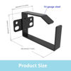 Picture of QiaoYoubang 10 Pack of 1.7 x 2.7in Server Rack Cable Management D-Ring Hooks - Network Rack-Mount Cord Organizer Ring Set for Power Cords, Fiber Optic or Network Patch Cables (10DRing)