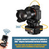 Picture of Mcoplus YT-1000 Remote Control Pan Tilt Head, Automatic Motorized Rotating Panoramic Head for Smartphones/DSLR Cameras/Action Cameras (Limited Weight Under 1kg)