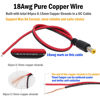 Picture of exgoofit 12V 5A DC Power Pigtail Barrel Plug Connector Cable 5 Pairs, 2.1mm x 5.5mm Male Female DC Pigtail Connectors for CCTV Security Camera and 12V Power Supply Adapter