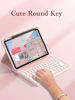 Picture of kaidisen Keyboard Case Compatible with iPad Pro 13 inch M4 2024 Case with Keyboard and Bluetooth Mouse, Detachable Candy Color Keyboard Cover Round Key,Pink