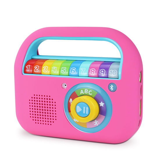 Picture of Case Compatible with Leapfrog Let’s Record Music Player, Silicone Cover Compatible with Leapfrog Let’s Record Music Player, Pink