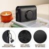 Picture of CAIYOULE Mini EVO Case, Protective Case for Fujifilm Instax Mini EVO Instant Digital Hybrid Camera, Mini EVO Accessories with PU Leather Bag and Screen Protector (Vintage Black)