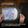 Picture of Big Fudge Vinyl Record Inner Sleeves 100x | Made from Heavyweight & Acid Free Paper | Album Covers with Round Corners for Easy Insert | Slim Record Jackets to Protect Your LPs & Singles | 7"