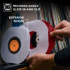 Picture of Big Fudge Vinyl Record Inner Sleeves 100x | Made from Heavyweight & Acid Free Paper | Album Covers with Round Corners for Easy Insert | Slim Record Jackets to Protect Your LPs & Singles | 7"