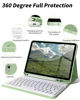 Picture of ZKTUYU for iPad 10th Generation Case with Keyboard 10.9 inch 2022, Thin & Light Wireless Detachable Folio Keyboard Cover with Pencil Holder for New iPad 10th Gen, Auto Sleep/Wake (Sage Green)