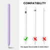 Picture of AhaStyle Silicone Case for Apple Pencil (USB-C) 2023 Ultra Thin Protective Cover Skin Apple Pencil Sleeve Anti-slip Grip Compatible with Apple Pencil USB C (Lavender)