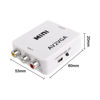 Picture of XMSJSIY AV RCA to VGA Adapter Audio Video Converter,Composite AV to VGA +3.5mm TV Video Playing Adapter 1080p with USB Power Cable VCD DVD Projector TV Set Top Box