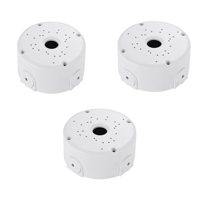Picture of Universal Bullet Security Camera Junction Box Mount Bracket Plastic Rainproof Junction Box Mount Bracket for IP Camera Electric Enclosure, Indoor/Outdoor Wall Cable Junction Base Boxes (3 Pack)