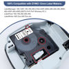 Picture of 6X Replace for Dymo D1 Label Tape 45013 for Dymo Label Maker Refills D1 A45013 S0720530, Work with DYMO LabelManager 160 280 360D 420P 210D PnP Label Maker Tape, 1/2 Inch x 23 Feet, Black on White