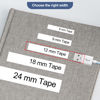Picture of 6X Replace for Dymo D1 Label Tape 45013 for Dymo Label Maker Refills D1 A45013 S0720530, Work with DYMO LabelManager 160 280 360D 420P 210D PnP Label Maker Tape, 1/2 Inch x 23 Feet, Black on White