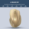 Picture of TECKNET Wireless Mouse, 2.4G Ergonomic Optical Mouse, Computer Mouse for Laptop, PC, Computer, Chromebook, Notebook, 6 Buttons, 24 Months Battery Life, 2600 DPI, 5 Adjustment Levels