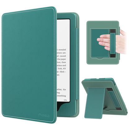 Picture of MoKo Case for 7"/6.8" Kindle Paperwhite(12th/11th Generation-2024/2021) and Kindle Colorsoft Signature Edition, Slim PU Shell Cover Case with Auto-Wake/Sleep for Kindle Paperwhite 2024, Jade Green