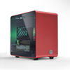 Picture of ElectroCookie Raspberry Pi 5 Case, Aluminum Mini Tower Case with Cooling Fan and Color Changing Ambient Light (Red)