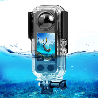 Picture of PULUZ 30m/98ft Dive Housing Case for Insta360 x3 Accessories Underwater Housing Cover Protective Case PC Shell, Underwater Photography Cameras for Insta360 x3 Waterproof Case