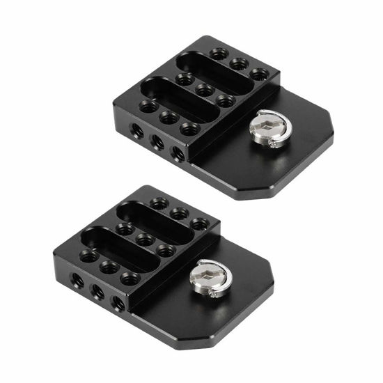 Picture of CAMVATE Versatile Top/Bottom Plate with Multiple 1/4"-20 Threads for Director's Monitor Cage Rig(2 Pieces) - 2140