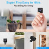 Picture of 4K Mini Spy Camera,1800mAh Battery,Indoor Small WiFi Wireless Nanny Cam Home Security Cameras Tiny Office Secret Surveillance Cams with 100 Days Standby Phone APP AI Human Detection Auto Night Vision