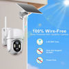Picture of HOSAFE.COM Solar Security Camera Wireless Outdoor, WiFi Cameras for Home Surveillance Battery Powered, 360°PTZ, 2K HD Color Night Vision, 2-Way Audio, PIR Human Detection, SD/Cloud, Phone App Alerts