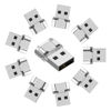 Picture of 10 Pack USB to USB C Adapter,USB C Female to A Male Charger Converter Compatible with Apple Watch,iPhone 15 14 13 12 Pro Max Plus,Note,iPad 9 10 Air 5 Mini 6,Galaxy Pixel and etc.(Clear)